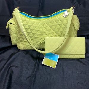 Vera Bradley Quilted Purse and Wallet Set